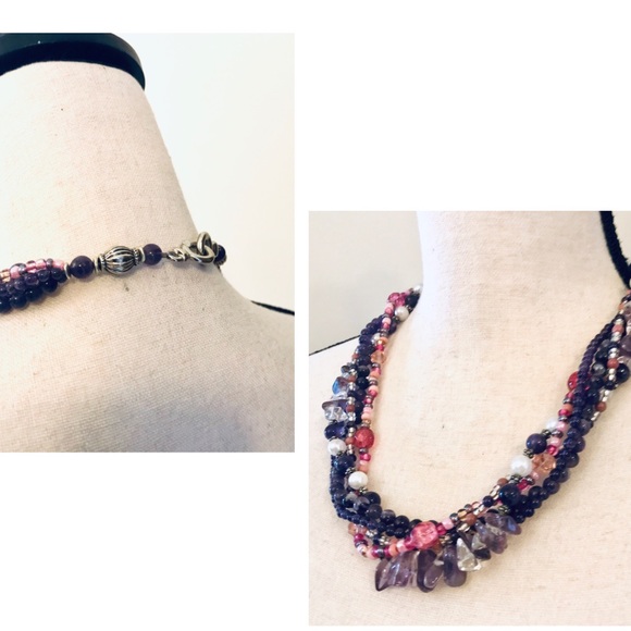 BoHo Handmade Beaded Necklace - Picture 3 of 8